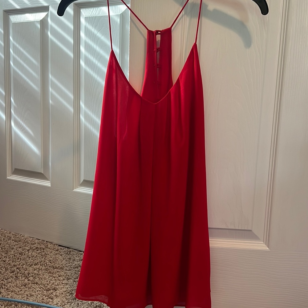 Red blouse